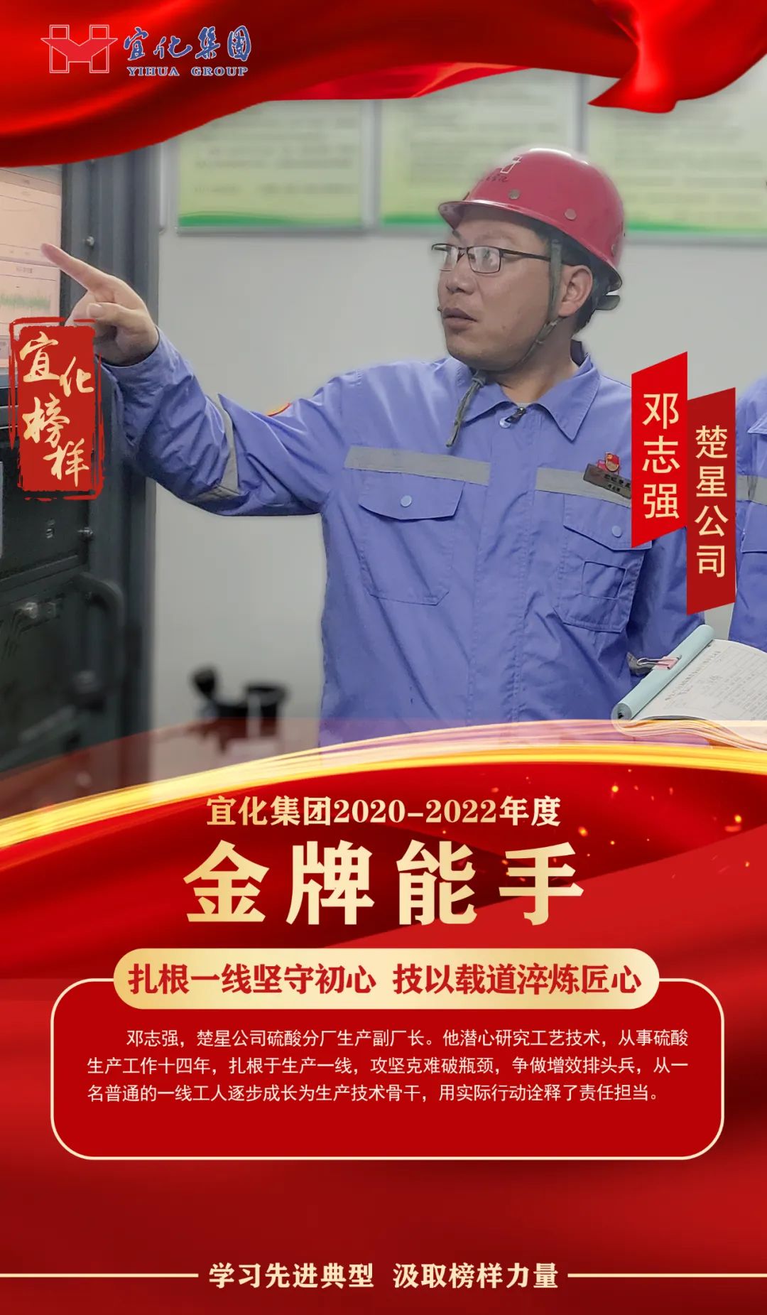 【宜化榜樣】金牌能手鄧志強(qiáng)：扎根一線堅(jiān)守初心，技以載道淬煉匠心